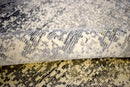 Gray Modern Abstract Wool And Viscose 8x10 Area Rug