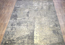 Gray Modern Abstract Wool And Viscose 8x10 Area Rug