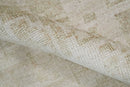 Hand Knotted Ivory and Beige Modern Contemporary Recycled Silk Area Rug