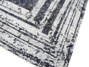 Modern Abstract Design Blue Hand Knotted 8x10 Wool Area Rug