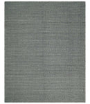 8x10 and 9x12 Flatwoven Dhurrie Modern Checkered Black and Ivory Wool Area Rug, Layering Rug | TRDCP831