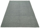 8x10 and 9x12 Flatwoven Dhurrie Modern Checkered Black and Ivory Wool Area Rug, Layering Rug | TRDCP831