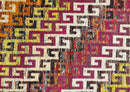 8x10 and 9x12 Hand Knotted Multicolor Modern Contemporary Southwestern Tribal Trellis Recycled Silk Area Rug