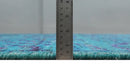 Hand Knotted Teal Blue and Violet Modern Contemporary Southwestern Tribal Trellis Recycled Silk Area Rug