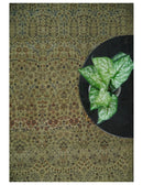 Traditional Persian Camel And Brown Hand Knotted Wool Area Rug