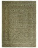 Traditional Persian Camel And Brown Hand Knotted Wool Area Rug