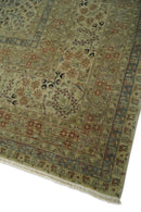Traditional Persian Camel And Brown Hand Knotted Wool Area Rug