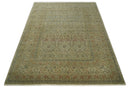 Traditional Persian Camel And Brown Hand Knotted Wool Area Rug