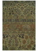 Traditional Persian Camel And Brown Hand Knotted Wool Area Rug
