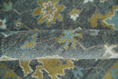 8x10 Beige and Gray Traditional Oushak Hand knotted Oushak Wool Area Rug
