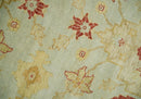 8x10 Fine Hand Knotted Beige and Rust Traditional Vintage Persian Antique Wool Rug