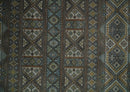 8x10 Fine Hand Knotted Brown and Blue Southwestern Traditional Antique Area Rug