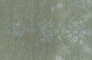 8X10 Fine Hand Knotted Green And Gray Modern abstract Design Wool and Art Silk Rug