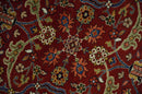 8x10 Fine Hand Knotted Rust and Blue Traditional Vintage Antique Persian Wool Rug | TRDCP851810