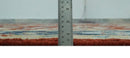 8x10 Floral Brown, Blue and Beige Hand Knotted Oriental Oushak wool Rug
