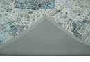 8x10 Gray, Beige and Brown Traditional Vintage Style Hand Tufted Art Silk Area Rug