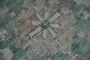 Traditional Brown And Teal Hand Woven Wool 8x10 Area rug