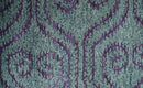 5x8 and 8x10 Hand Knotted  Blue, Gray and Purple Modern Contemporary Southwestern Tribal Recycled Silk Area Rug