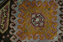 8x10 Hand Knotted Olive, Gold, Black and Brown Oriental Traditional Wool Area Rug