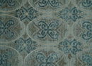 8x10 Hand Knotted Gray, Blue and Brown Modern Contemporary Recycled Silk Area Rug