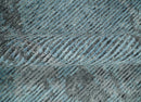 8x10 hand knotted Ivory, Aqua and Charcoal Modern Abstract Wool and Bamboo Silk Area Rug