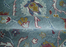 8x10 Hand Knotted Oriental Oushak Gray and Silver Wool Area Rug