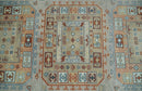 8x10 Hand Knotted Peach, Gray and Camel Traditional Persian Oushak Area Rug | TRDCP836810