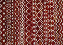 8x10 Hand Knotted Rust, Gold and White Modern Contemporary Southwestern Tribal Trellis Recycled Silk Area Rug