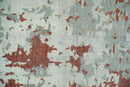 8x10 Hand Knotted Brown and Silver Modern Abstract Low Pile Wool Rug