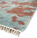 8x10 Hand Knotted Brown and Silver Modern Abstract Low Pile Wool Rug