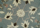8x10 Hand Knotted Silver and Beige Traditional Persian Oushak Wool Rug | TRDCP760810