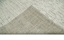 8x10 Hand Knotted Woolen Modern Contemporary Beige and Gray Tribal Area Rug | TRDCP637810