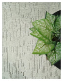 8x10 Hand Knotted Woolen Modern Contemporary Beige and Gray Tribal Area Rug | TRDCP637810