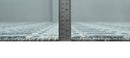8x10 Hand Made Checkered Beige, Blue and Charcoal Blended Wool Area Rug