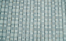 8x10 Hand Made Checkered Ivory, Teal and Gray Blended Wool Flatwoven Area Rug