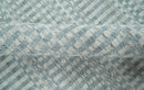8x10 Hand Made Modern Trellis Ivory and Silver Blended Wool Area Rug