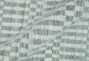 8x10 Hand Made Modern Trellis Ivory and Brown Wool Flatwoven Area Rug