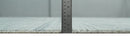 8x10 Hand Made Shaded White and Gray Blended Wool Flatwoven Area Rug