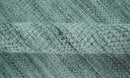 8x10 Hand Made Silver and Teal Solid Scandinavian Blended Wool Flatwoven Area Rug | KE27