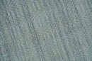 8x10 Hand Made Solid Silver And Gray Blended Wool Flatwoven Area Rug