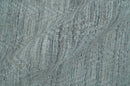 8x10 Hand Made Solid Silver And Gray Blended Wool Flatwoven Area Rug