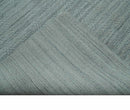8x10 Hand Made Solid Silver And Gray Blended Wool Flatwoven Area Rug
