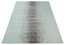 8x10 Ivory and Brown Modern Abstract Handmade Viscose Area Rug