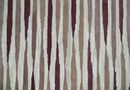 8x10 Ivory and Pink Hand Tufted Modern Scandinavian Stripe Wool Area Rug