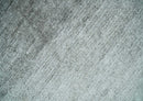 8x10 Ivory and Silver Blended Hand Loomed Modern Scandinavian Art Silk Area Rug