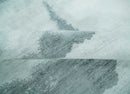 8x10 Ivory, Gray and Aqua Modern Abstract Handmade Art Silk Area Rug