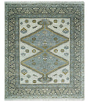 8x10 Ivory, Gray and Camel Oriental Traditional Persian Area Rug | TRDCP966810
