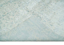 8x10 Ivory, Gray and Silver Modern Transitional Handmade Art Silk Area Rug