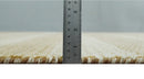 8x10 Modern Geometric Trellis Scandinavian Hand Knotted Beige, Camel and Ivory Wool Area Rug