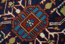 8x10 Olive, Blue and Ivory Heriz Serapi Hand knotted Traditional wool Area Rug